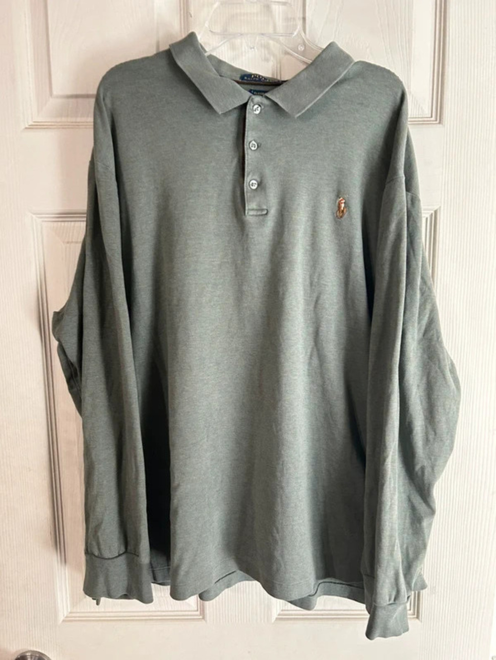 polo ralph lauren classic fit long sleeve polo size XL